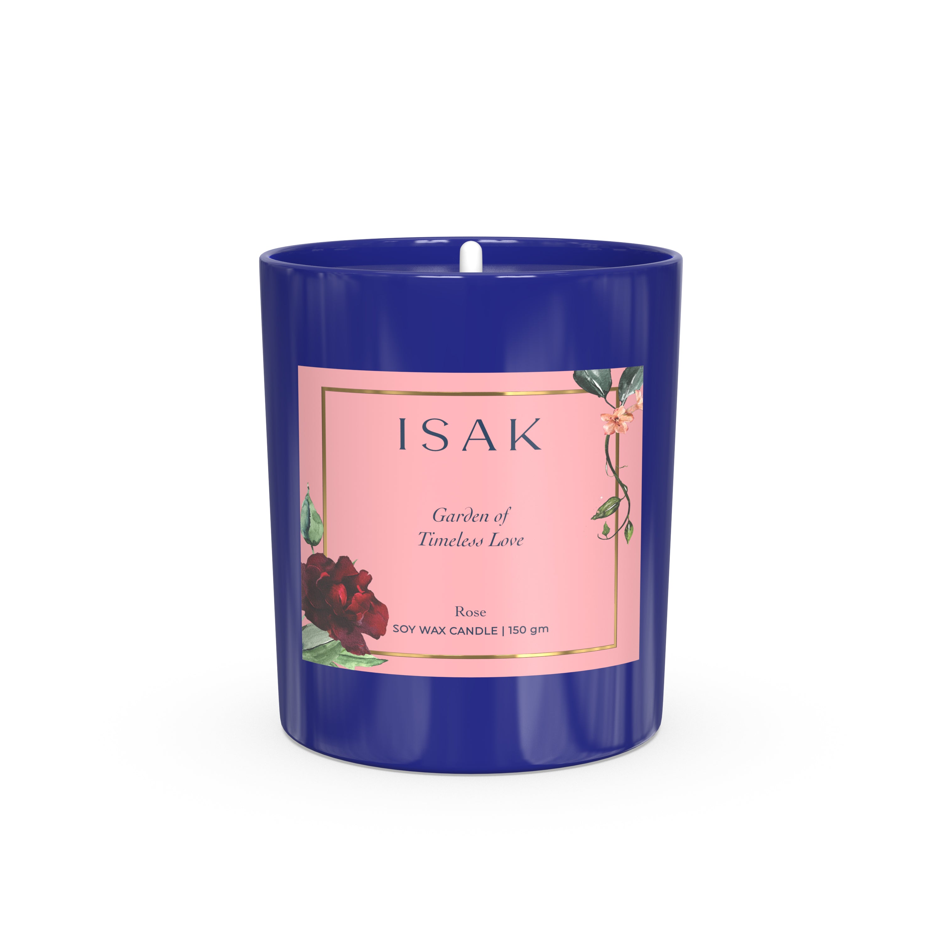 Rose fragrance candle