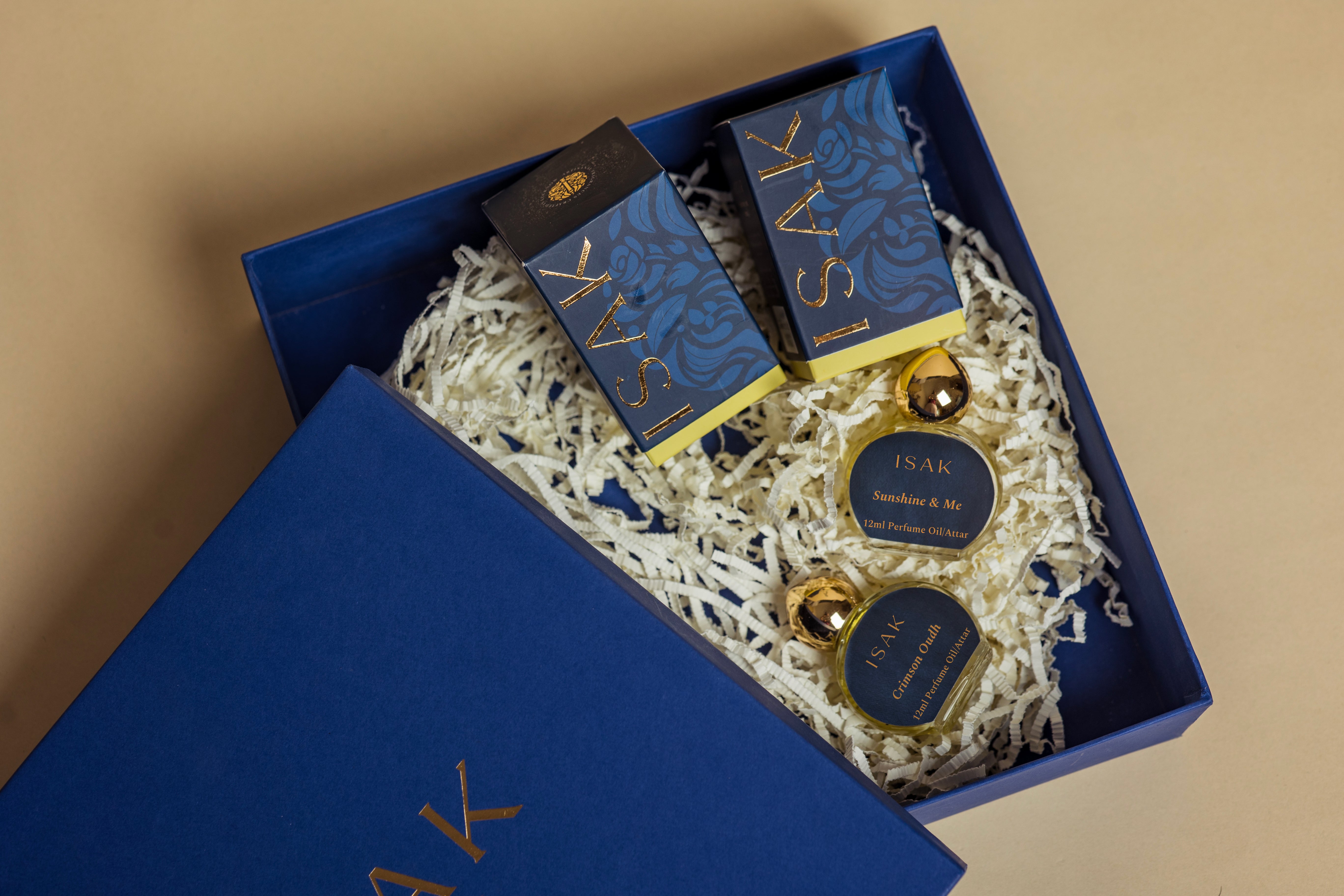 Gift Pack Attars - Fragrant Blue Box