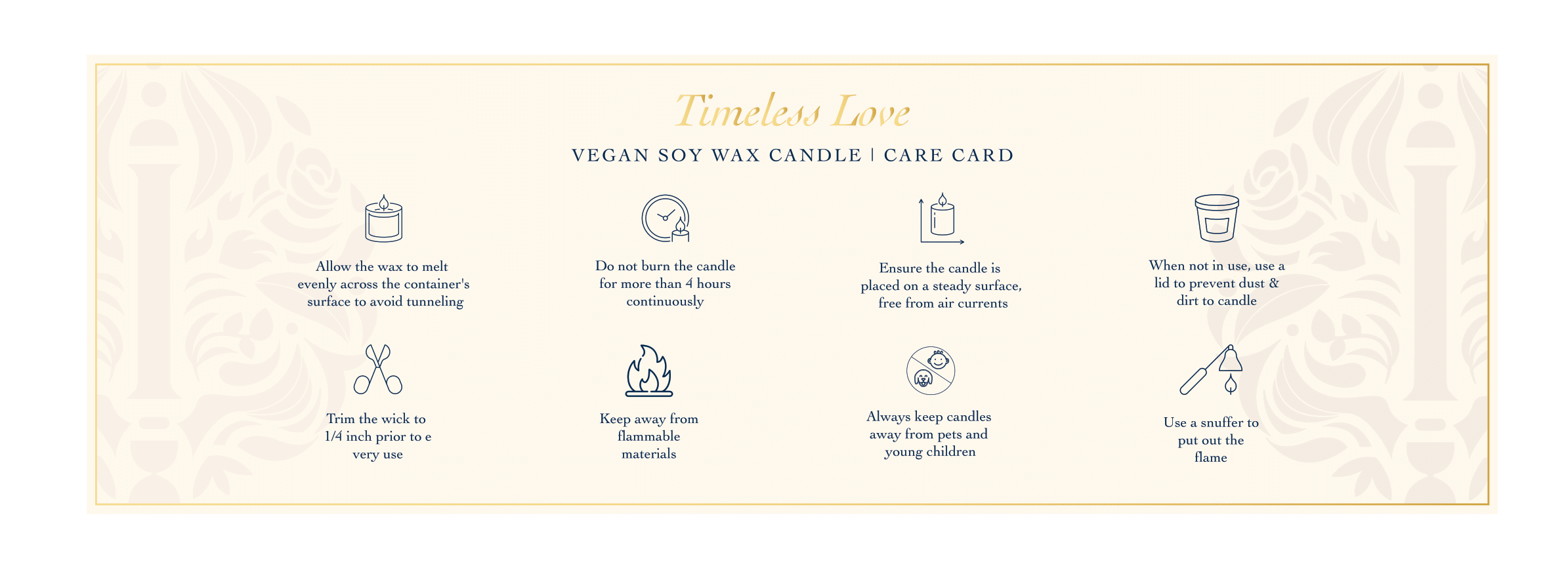 Candle Care Card